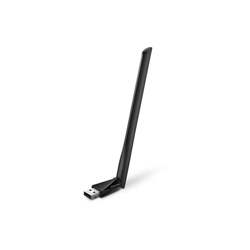 Adaptateur USB Wi-Fi double bande Mercusys MU6H AC650 - Jusqu'à 200 Mbps 2,4 GHz, Jusqu'à 433 Mbps 5 GHz - USB 2.0 - Gain élevé