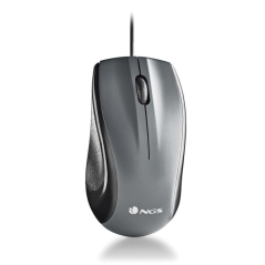 Souris USB NGS Musk 1200 dpi - Laser - 3 boutons - Ambidextre - Noir