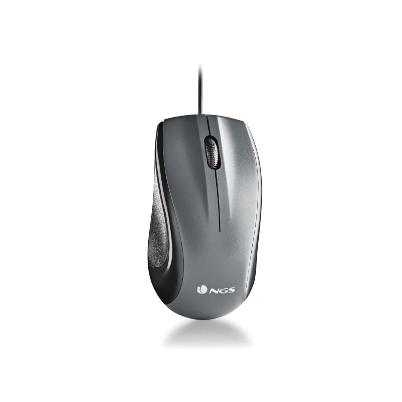 Souris USB NGS Musk 1200 dpi - Laser - 3 boutons - Ambidextre - Noir