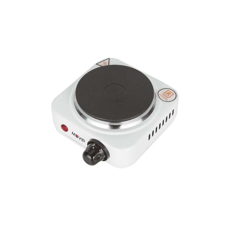 Cuisinière Electrique Muvip 1 Plaque 500W - 5 Niveaux de Puissance - Thermostat avec Système de Sécurité