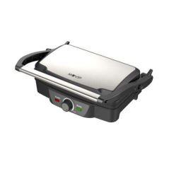 Muvip Sandwich Maker Grill 1600W - Ouverture jusqu'à 180º - Température réglable - Plateau supérieur inclinable - Poignée Cold T