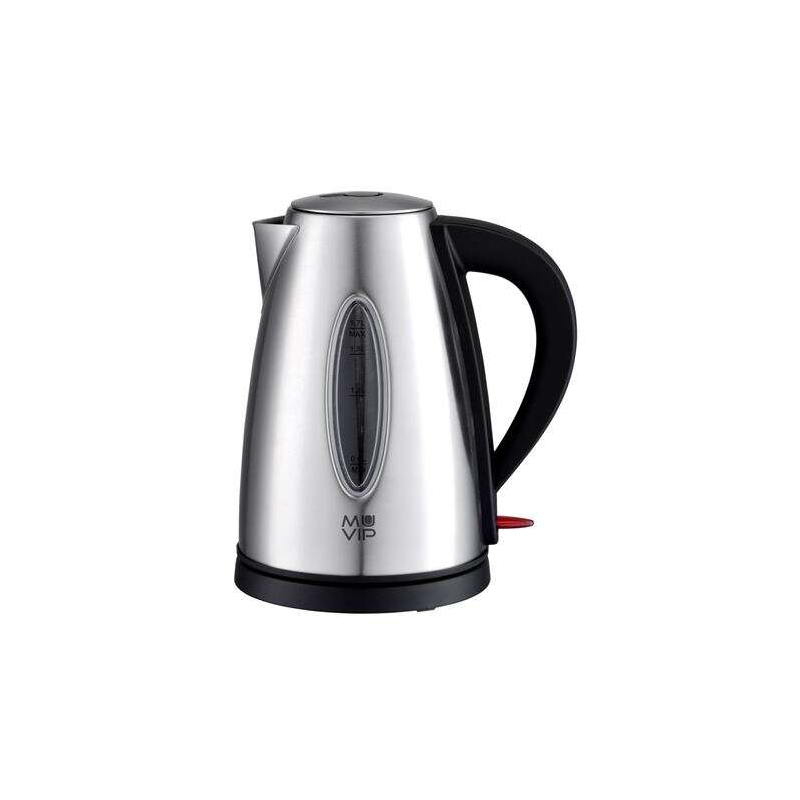 Bouilloire électrique Muvip 2200W - Capacité 1,7L - Corps en acier inoxydable - Indicateur de niveau - Base pivotante