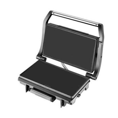 Muvip Sandwich Maker Plaque Lisse 1500W en Acier Inoxydable - Température Réglable - Plaque Supérieure Inclinable - Pression Uni