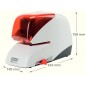 Agrafeuse électrique Rapid Supreme R5050E - 50 feuilles - chargement cartouche - durable - argent/orange