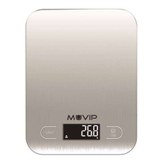 Balance de cuisine numérique Bluetooth de luxe Muvip - Plate-forme en acier inoxydable - Écran LCD - Capteur de haute précision