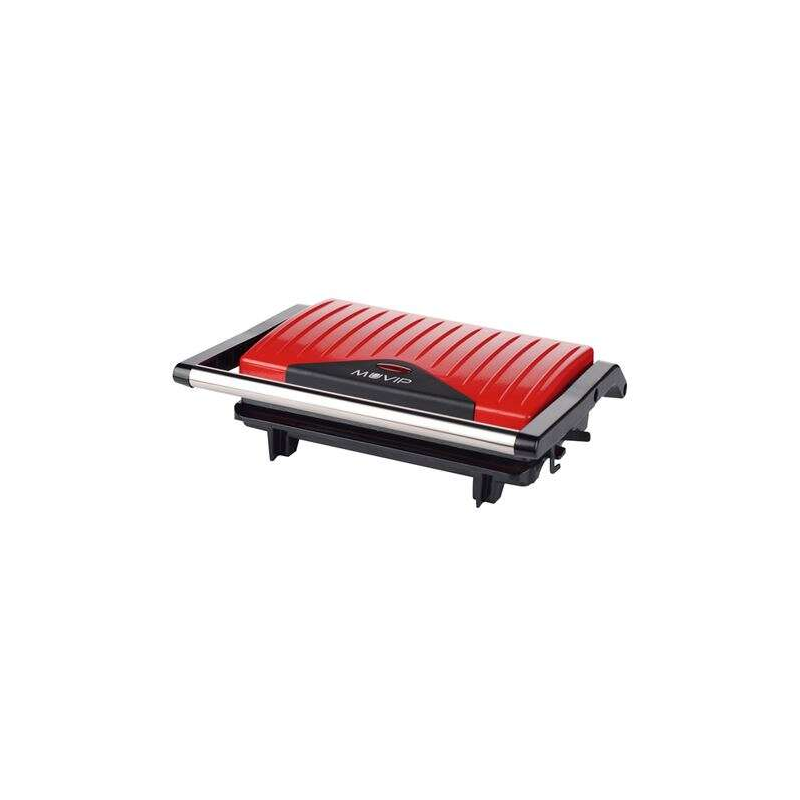 Muvip Sandwich Maker Plaque De Grill En Acier Inoxydable 750W - Plaque Supérieure Inclinable - Pression Uniforme - Poignée Cold