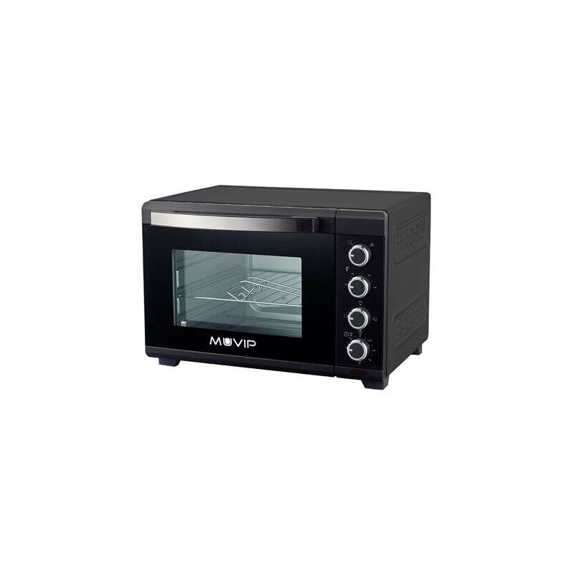 Four Muvip 2000W 48L - Régulateur de température 100º-230º - Extérieur en acier revêtu - Sélecteur de temps - Porte en verre tre