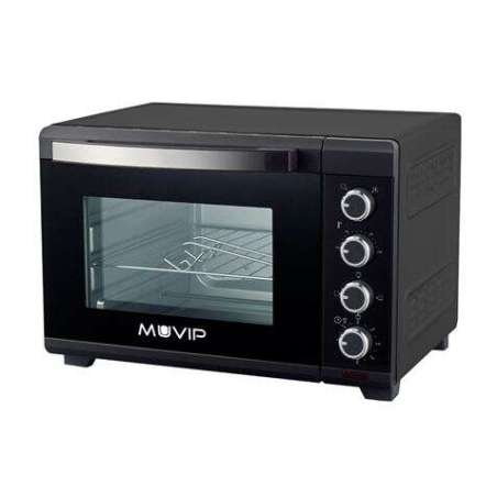 Four Muvip 2000W 48L - Régulateur de température 100º-230º - Extérieur en acier revêtu - Sélecteur de temps - Porte en verre tre