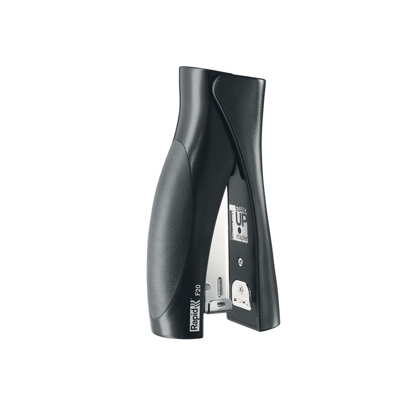 Agrafeuse verticale Rapid Ultimate F20 - Jusqu'à 20 feuilles - Pour agrafes 24/6 et 26/6 - Agrafage et clouage fermés - Couleur