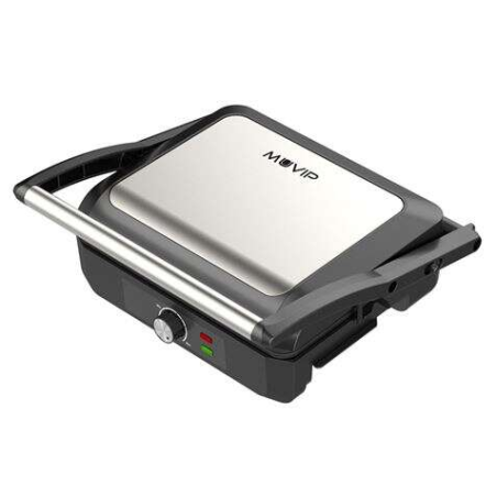 Muvip Sandwich Maker Grill 2200W - Ouverture jusqu'à 180º - Température réglable - Plateau supérieur inclinable - Poignée Cold T