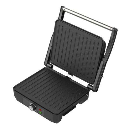 Muvip Sandwich Maker Grill 2200W - Ouverture jusqu'à 180º - Température réglable - Plateau supérieur inclinable - Poignée Cold T