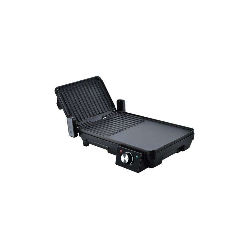 Muvip Sandwich Maker + Plaque Grill 2000W - Ouverture jusqu'à 180º - Grill + Plaques Lisses - Sélecteur de Température - Plaque