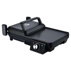 Muvip Sandwich Maker + Plaque Grill 2000W - Ouverture jusqu'à 180º - Grill + Plaques Lisses - Sélecteur de Température - Plaque