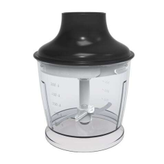 Mixeur Plongeant Inox Muvip 1200W + Accessoires - 2 Vitesses - Contrôle de Vitesse - Corps Inox
