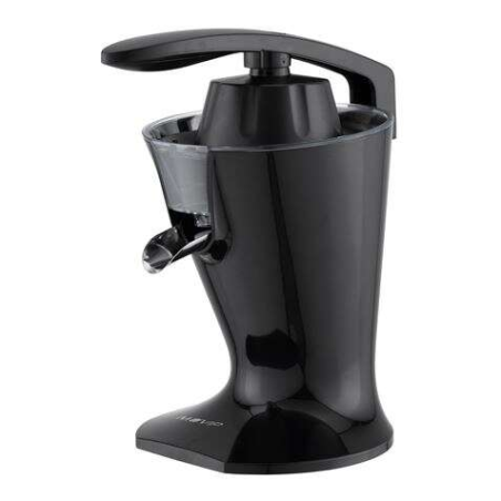 Muvip Black Design Juicer électrique 160W - Poignée confortable pour presser - Filtre en acier inoxydable - Système anti-goutte