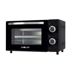 Four de table Muvip 650W 10L - Régulateur de température 100º - 230º - Porte en verre trempé - Corps en acier inoxydable