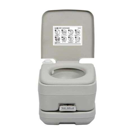 Toilette Chimique Portable Muvip - Dépôt 10L - Réservoir d'Eau 12L - Pompe Manuelle à Soufflet