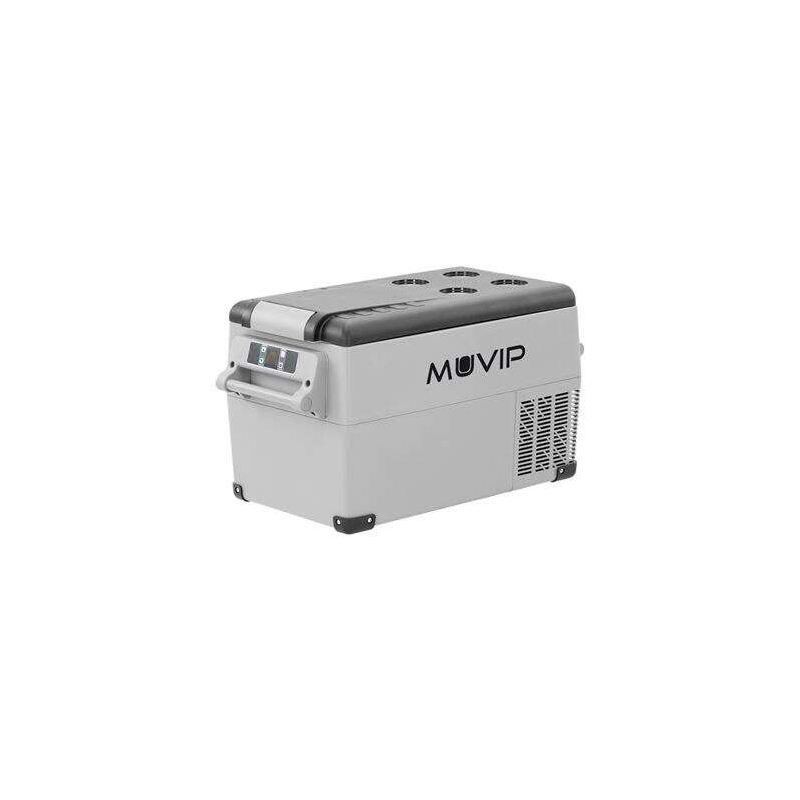 Réfrigérateur à compresseur portable Muvip 35L - Protection de la batterie du véhicule - Lumière LED - Température -20º/+20º - C