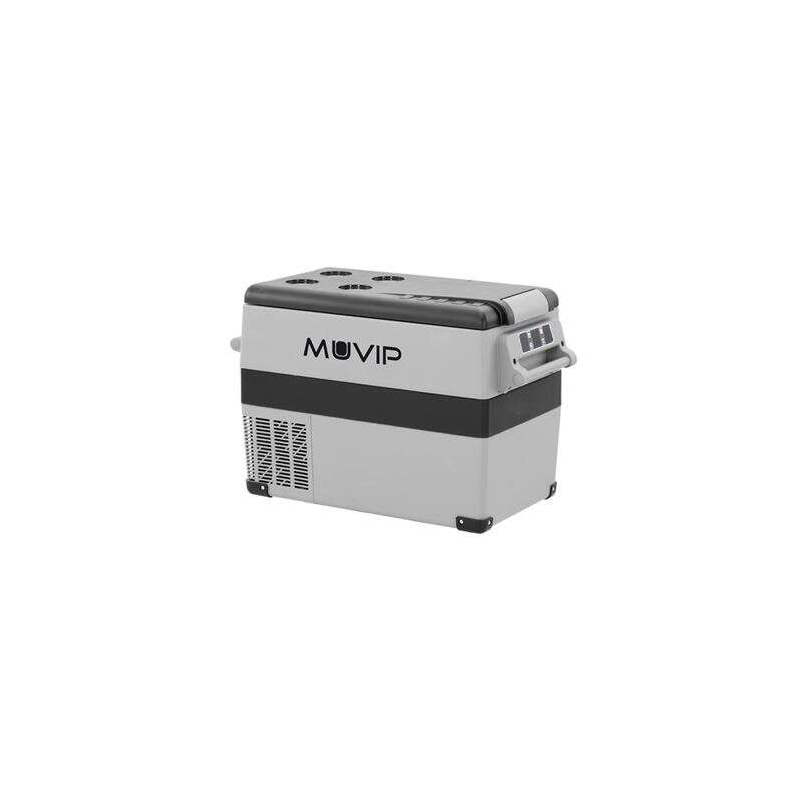 Réfrigérateur à compresseur portable Muvip 45L - Éclairage intérieur à LED - Protection de la batterie du véhicule - Température