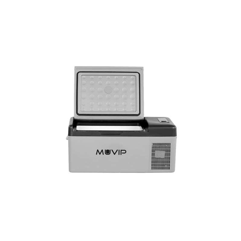 Réfrigérateur à compresseur portable Muvip 15L - Lumière LED - Protection de la batterie - Température -20º/+20º - Connexion 12/