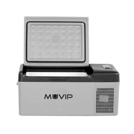 Réfrigérateur à compresseur portable Muvip 15L - Lumière LED - Protection de la batterie - Température -20º/+20º - Connexion 12/