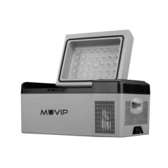 Réfrigérateur à compresseur portable Muvip 20L - Éclairage intérieur à LED - Protection de la batterie du véhicule - Température