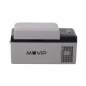 Réfrigérateur à compresseur portable Muvip 20L - Éclairage intérieur à LED - Protection de la batterie du véhicule - Température