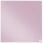 Nobo Mini Tableau Blanc Magnétique 360x360mm - Sans Cadre - Pastilles Adhésives et Aimants - Design Créatif et Coloré - Rose