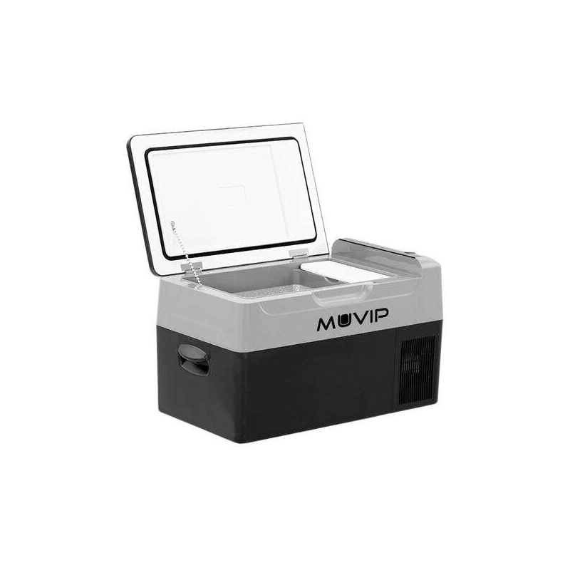 Réfrigérateur Portable à Compresseur Muvip 20 Litres 50W - Poignées de Transport - Compresseur Silencieux - Coloris Noir