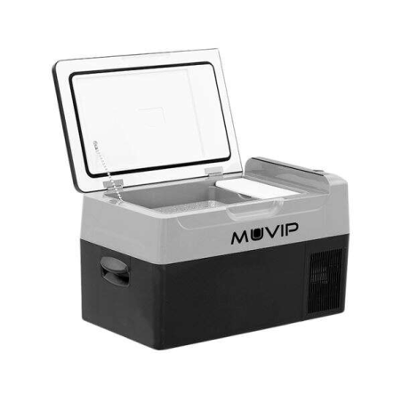 Réfrigérateur Portable à Compresseur Muvip 20 Litres 50W - Poignées de Transport - Compresseur Silencieux - Coloris Noir
