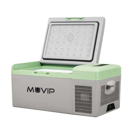 Réfrigérateur Portable à Compresseur Muvip 15 Litres 50W - Poignées de Transport - Compresseur Silencieux - Couleur Gris