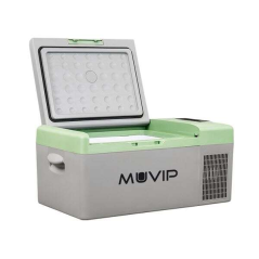 Réfrigérateur Portable à Compresseur Muvip 15 Litres 50W - Poignées de Transport - Compresseur Silencieux - Couleur Gris