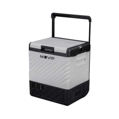 Réfrigérateur portatif de type chariot Muvip avec compresseur de 21 litres - Compresseur silencieux - Roues et poignée de transp