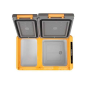 Réfrigérateur Portable Muvip avec Compresseur 24 Litres Double Zone - Compresseur Silencieux - Couleur Jaune