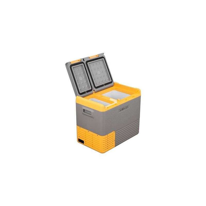 Muvip Réfrigérateur Portable avec Compresseur 40 Litres Double Zone - Poignées de Transport - Compresseur Silencieux - Coloris G