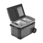 Réfrigérateur portatif à compresseur Muvip avec roulettes 40 litres 60W double zone - Compresseur silencieux - Couleur noir