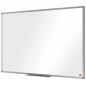 Nobo Essence Tableau blanc magnétique en acier émaillé 900 x 600 mm - Montage en angle - Cadre en aluminium anodisé - Plateau