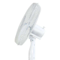 Ventilateur sur pied 40 cm 45 W blanc 3 vitesses base renforcée Ventilateur sur pied 40 cm 45 W blanc 3 vitesses base renforcée