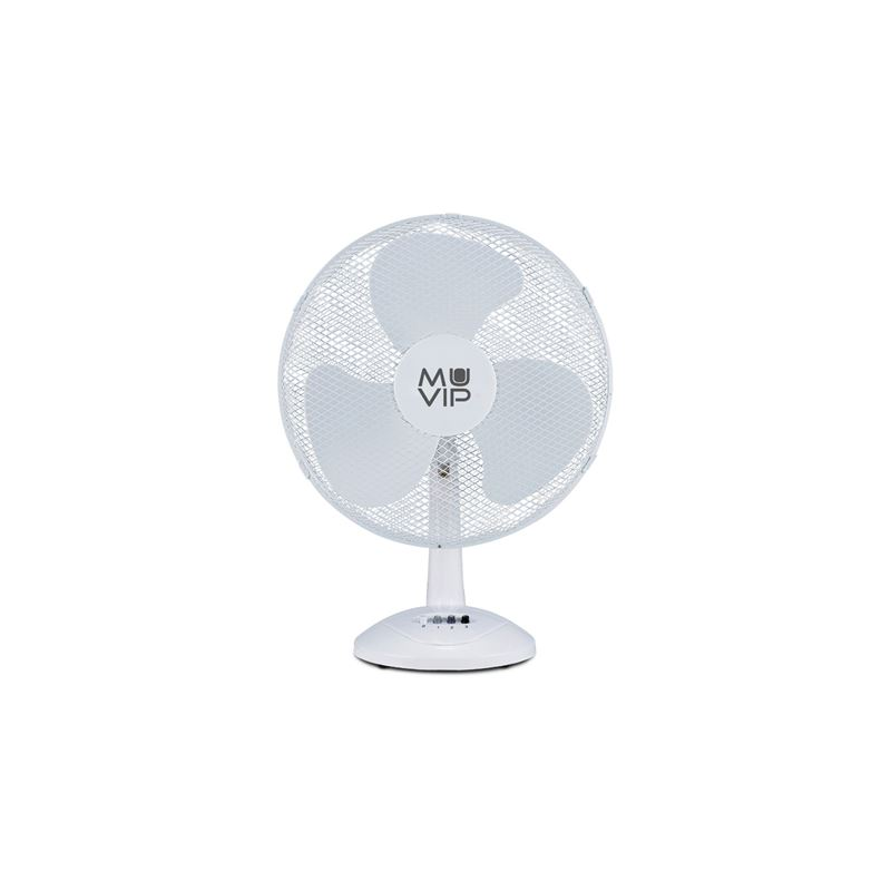 Ventilateur de bureau Muvip 50W 3 vitesses blanc
