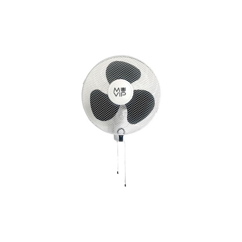 Ventilateur mural Muvip 45W 3 vitesses blanc Ventilateur mural Muvip 45W 3 vitesses blanc