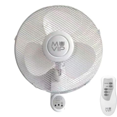 ventilateur mural blanc télécommande