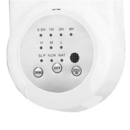 Ventilateur mural Muvip 45W 3 vitesses télécommande blanc