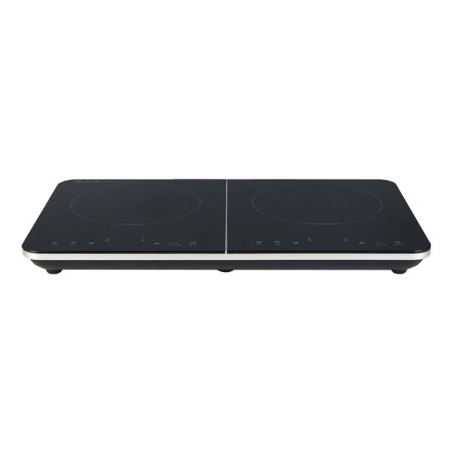 Cuisinière à induction double Muvip 3500 W - 10 niveaux de puissance - Minuterie - Contrôle de surchauffe - Sécurité enfant