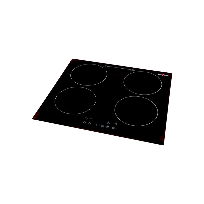 Cuisinière à induction double Muvip 7200 W - 9 niveaux de puissance - Convient pour une installation encastrable ou sur table -