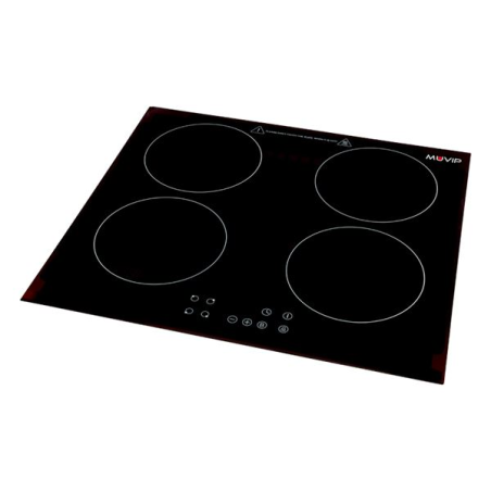 Cuisinière à induction double Muvip 7200 W - 9 niveaux de puissance - Convient pour une installation encastrable ou sur table -
