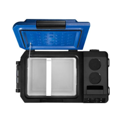 Réfrigérateur à compresseur portable Muvip Blue 22 litres - Température entre -20º/+20º - 60 W - Double zone - Poignées de trans