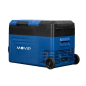 Réfrigérateur à compresseur portable Muvip Blue 22 litres - Température entre -20º/+20º - 60 W - Double zone - Poignées de trans