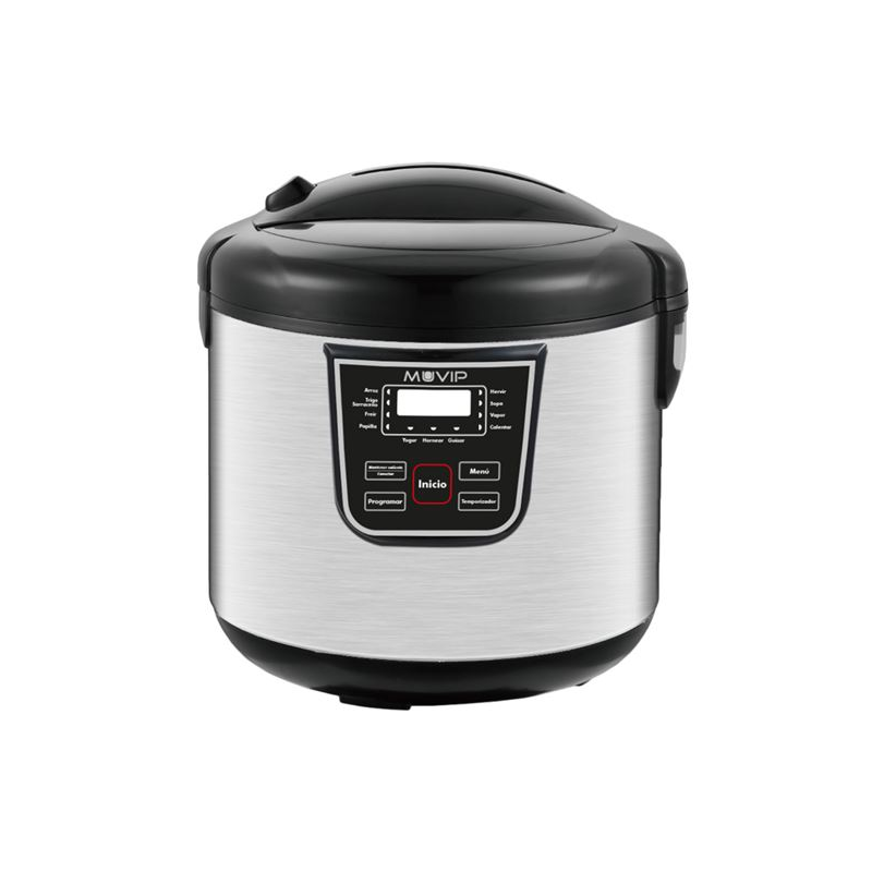 Autocuiseur électrique Muvip - 5 litres - 11 programmes disponibles - 900 W - Affichage LED - Acier inoxydable - Entièrement amo