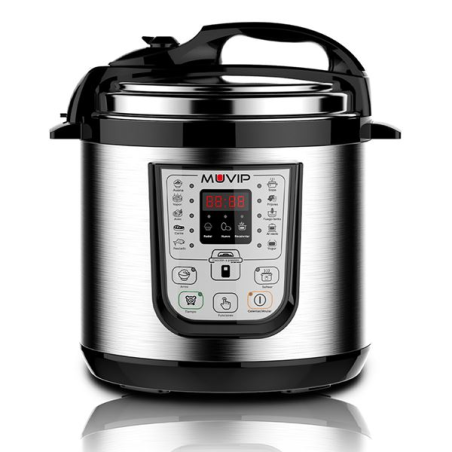 Autocuiseur électrique Muvip - 6 litres - 15 programmes disponibles - 1000 W - Affichage LED - Acier inoxydable - Entièrement am