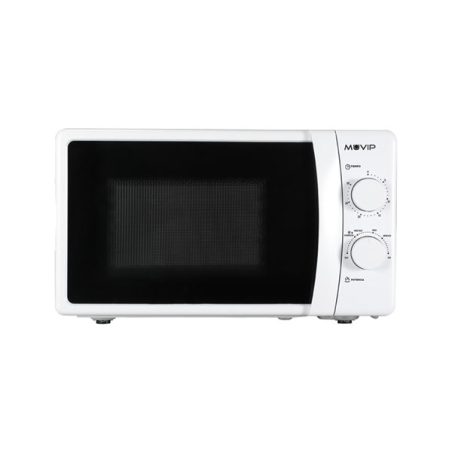 Micro-ondes Muvip - Capacité 20 L - Puissance 700 W - 6 niveaux de puissance - Minuterie 30 min - Décongélation - Blanc